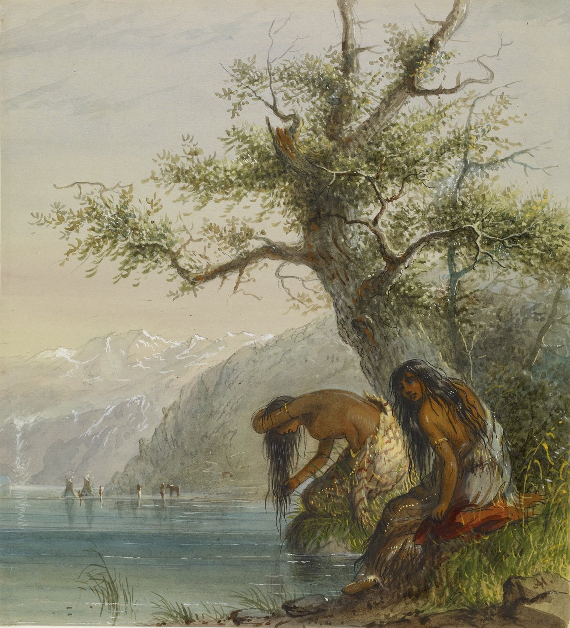 Toaleta Indianina autorstwa Alfred Jacob Miller