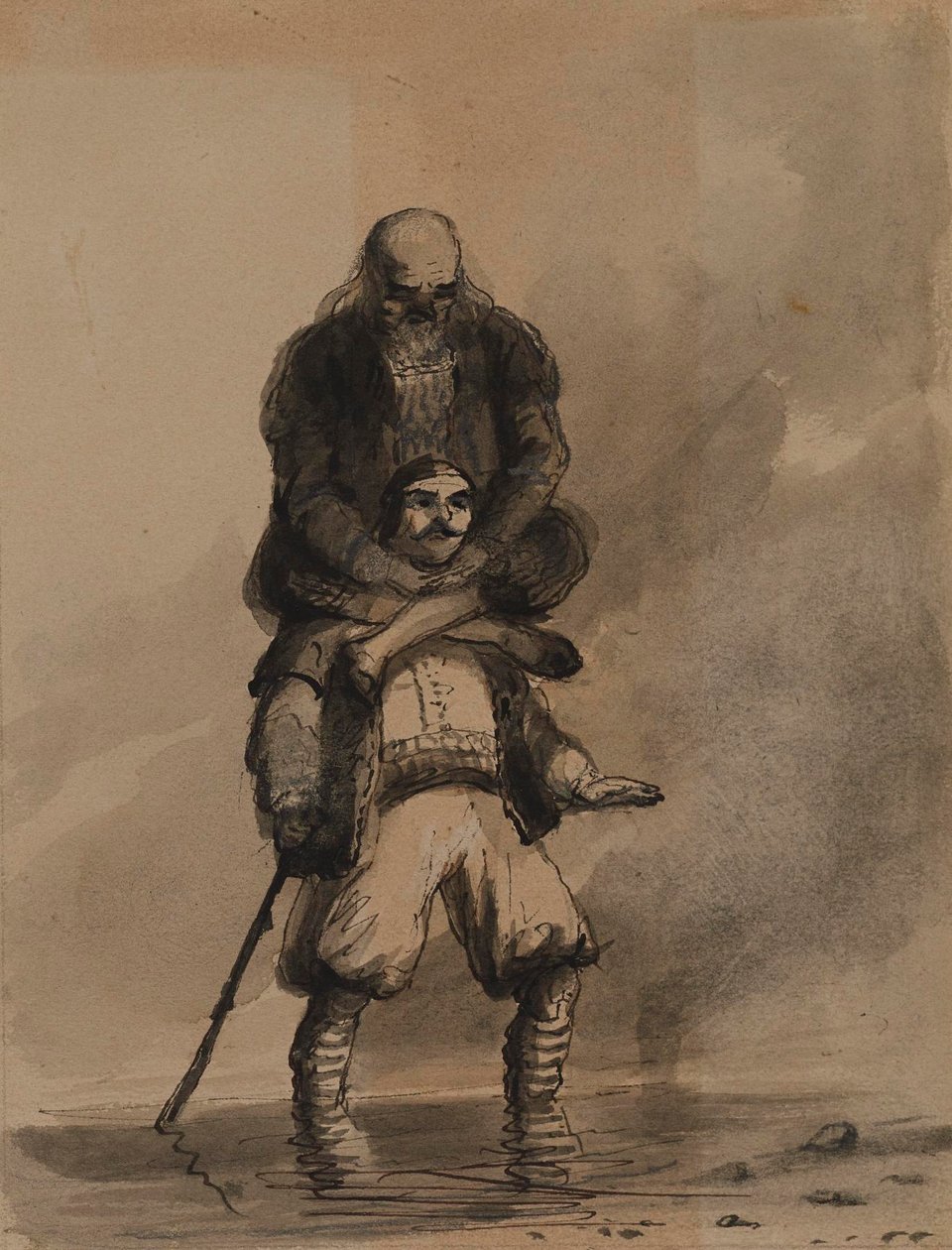 Jak Sindbad autorstwa Alfred Jacob Miller