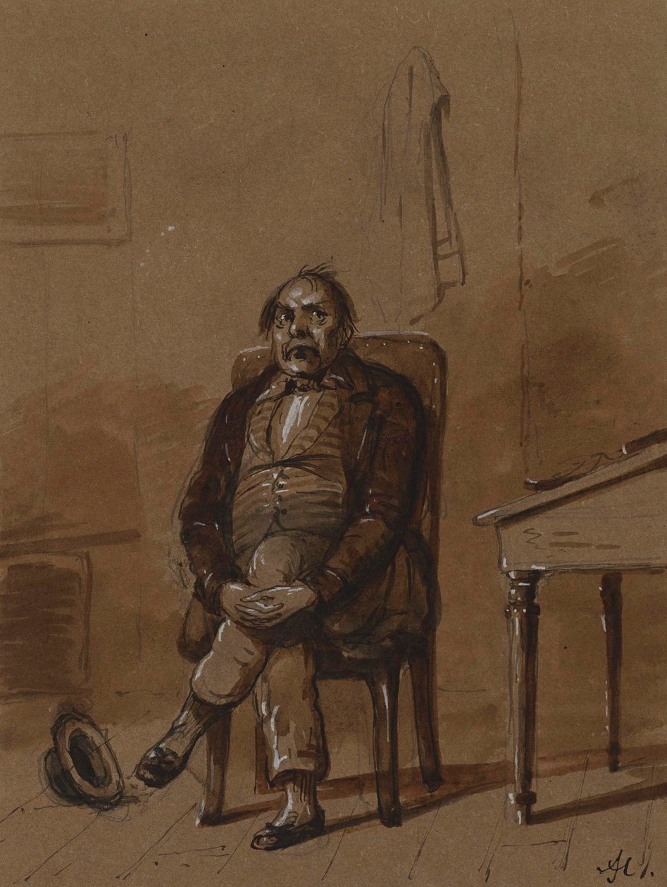 Nigdy nie jestem szczęśliwy, chyba że czuję się nieszczęśliwy autorstwa Alfred Jacob Miller