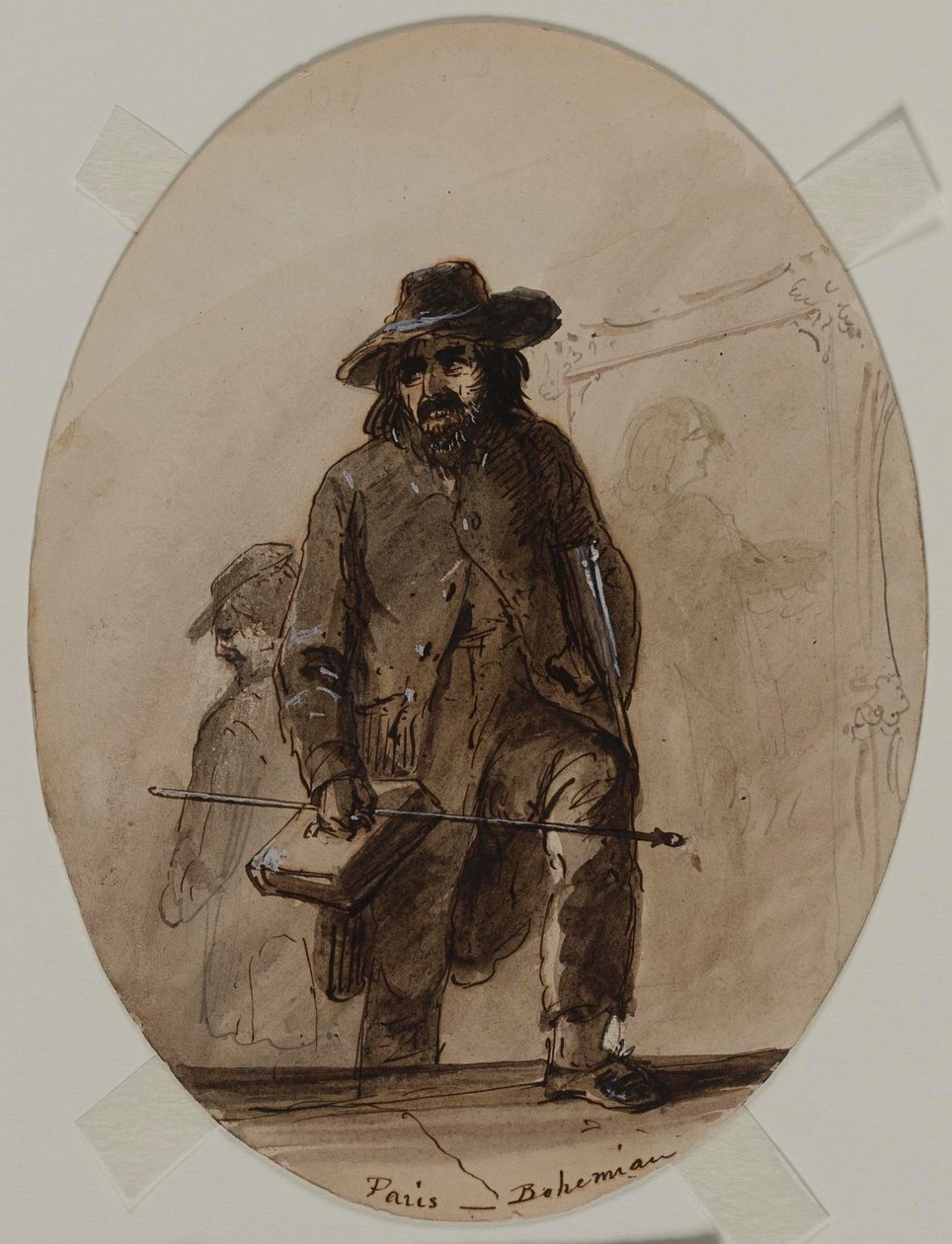 Paryż, bohema, zalążek Scheffera lub Delacroix autorstwa Alfred Jacob Miller