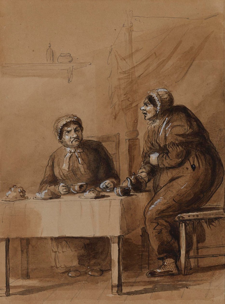 Sairey Gamp i Betsy Prig autorstwa Alfred Jacob Miller