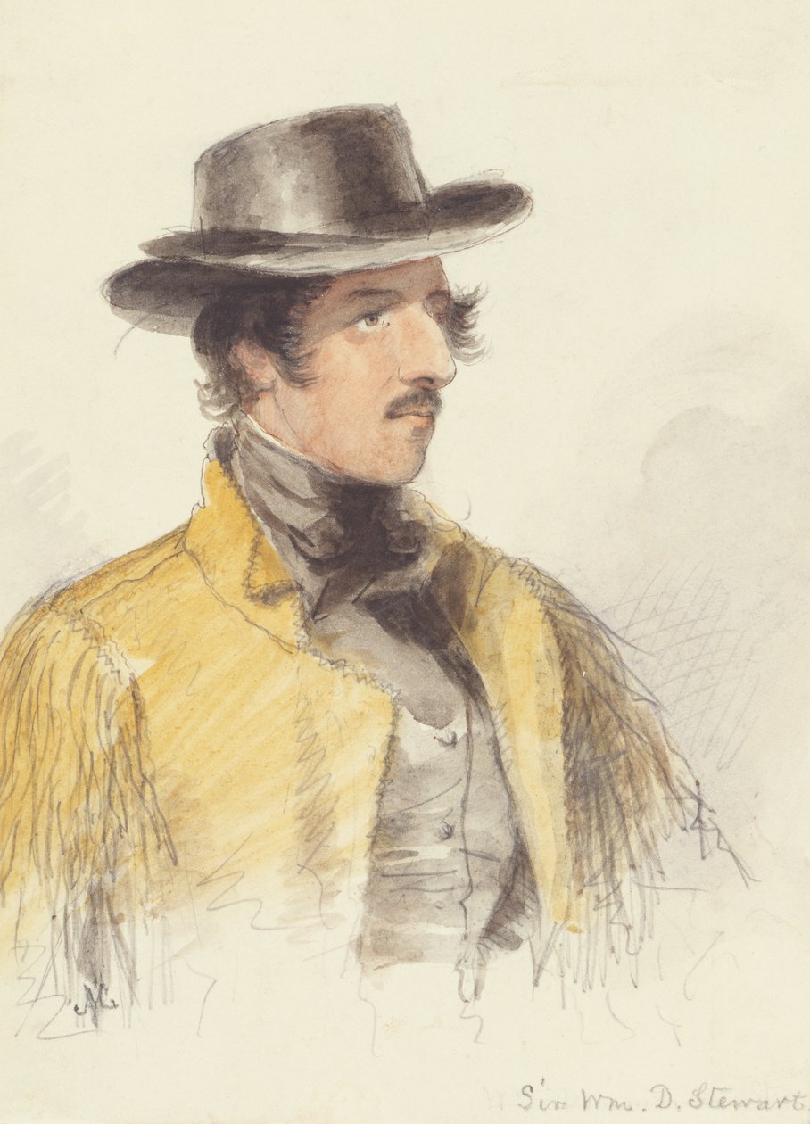 Sir William Stewart, c.1837 (akwarela na papierze) autorstwa Alfred Jacob Miller
