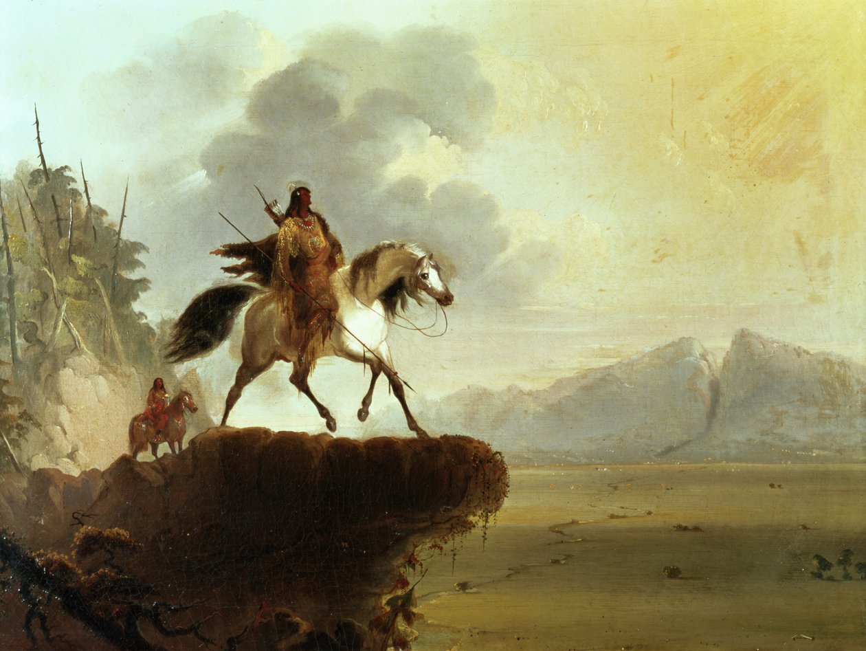Indianie węży autorstwa Alfred Jacob Miller