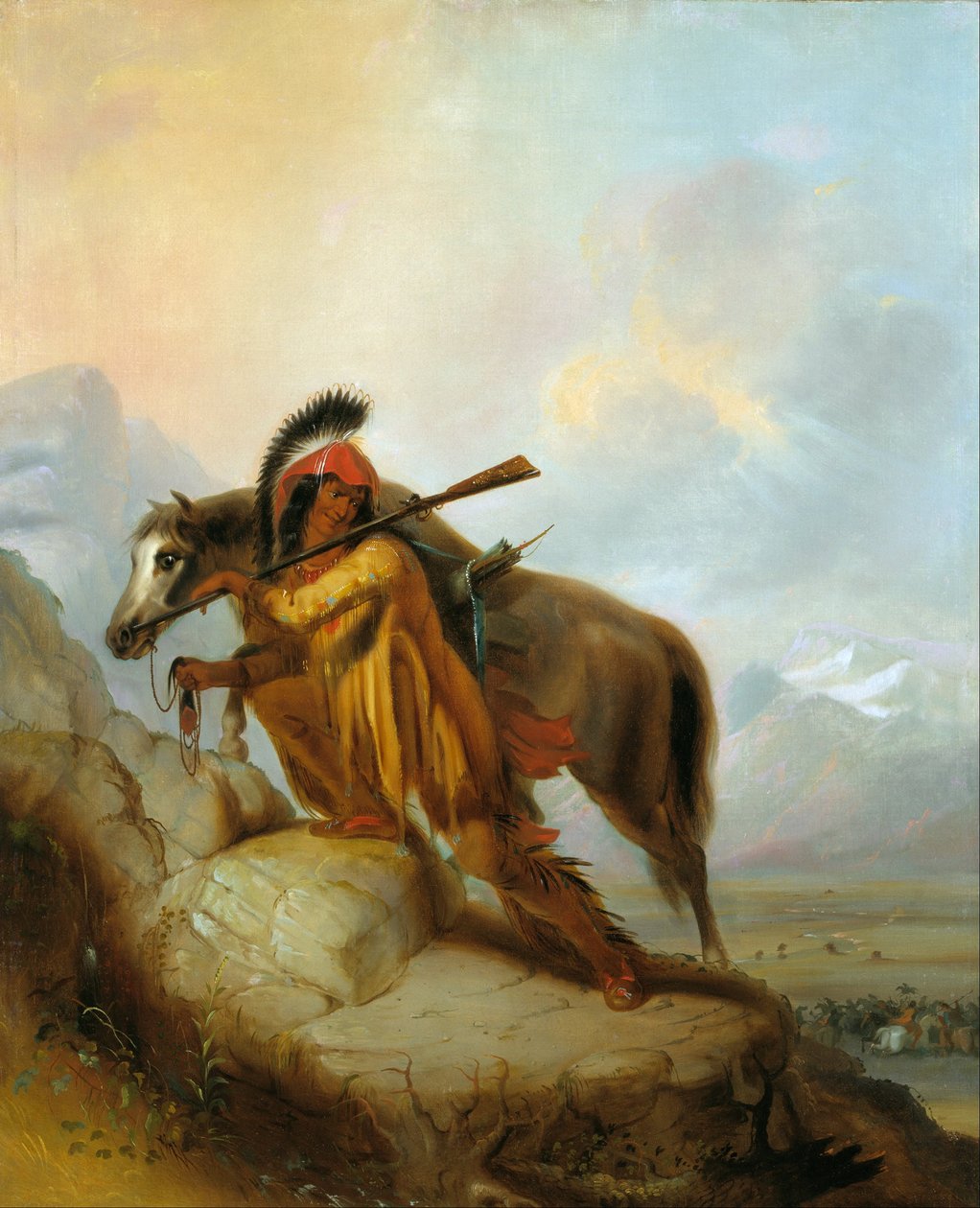 Skalplock autorstwa Alfred Jacob Miller