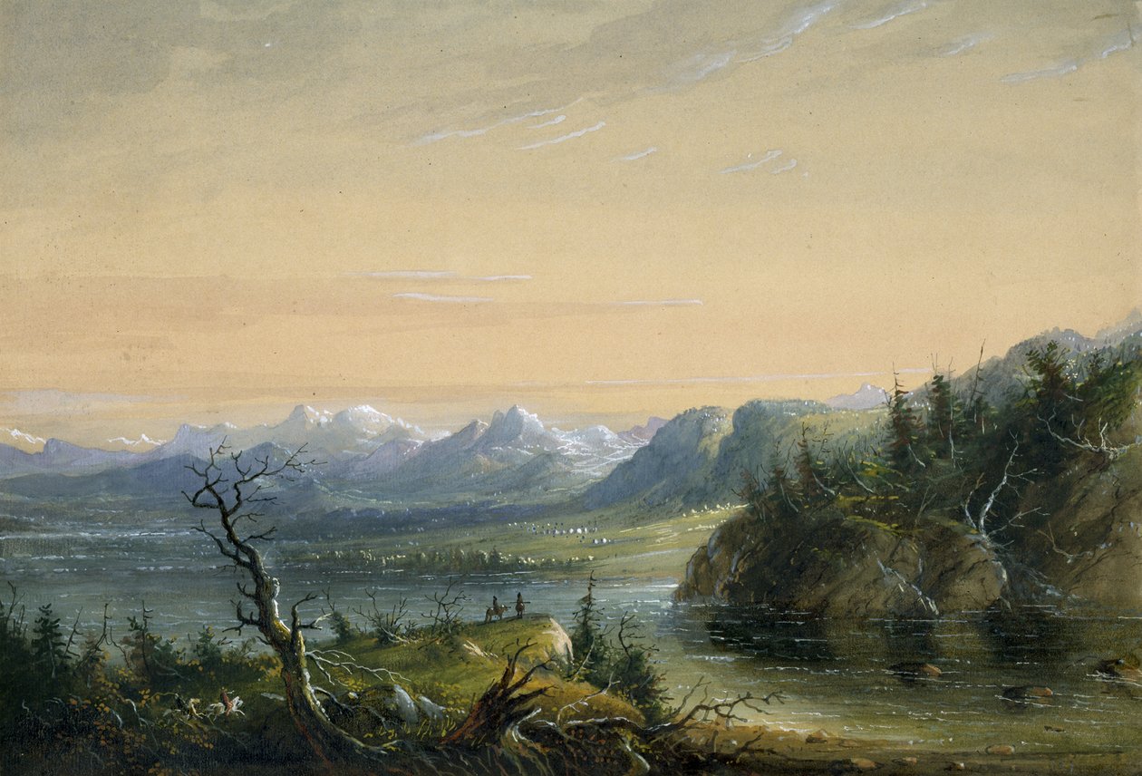 Łańcuch Wind River autorstwa Alfred Jacob Miller