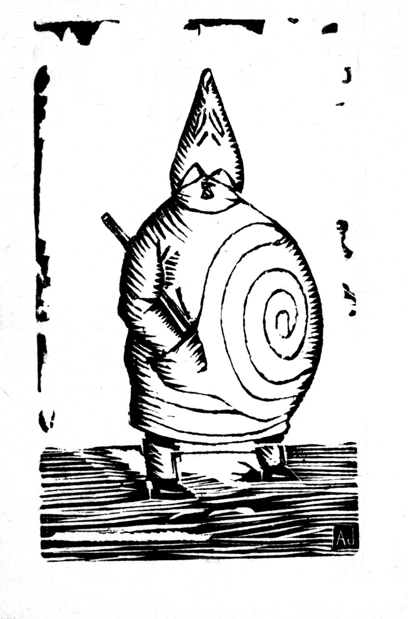 Padre Ubu, final do século XIX (xilogravura) polimento autorstwa Alfred Jarry