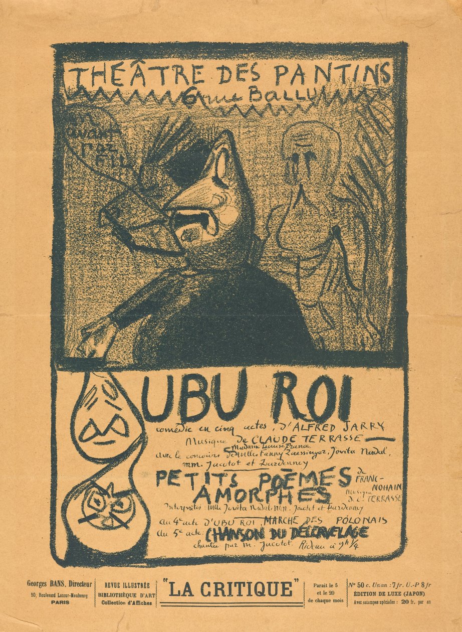 Król Ubu; Małe wierszyki amorficzne autorstwa Alfred Jarry