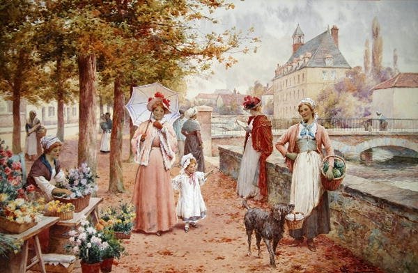 Sprzedawca kwiatów autorstwa Alfred Jr. Glendening