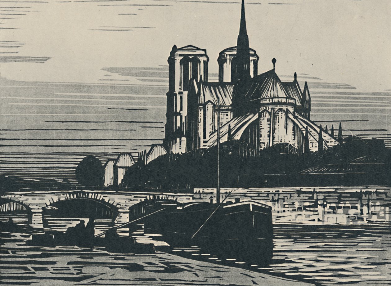 „Notre Dame w Paryżu”, 1919 autorstwa Alfred Latour