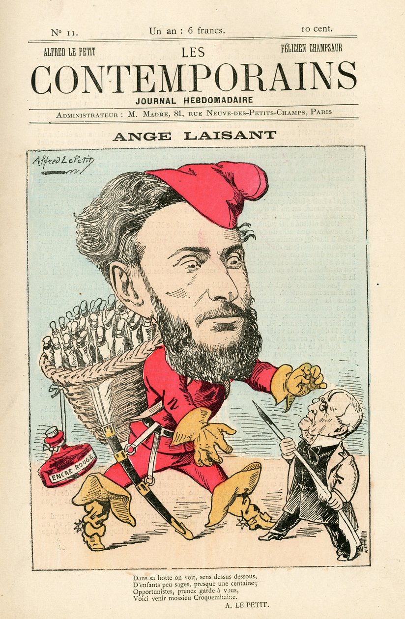 Okładka „Les Contemporains”, numer 11 autorstwa Alfred Le Petit