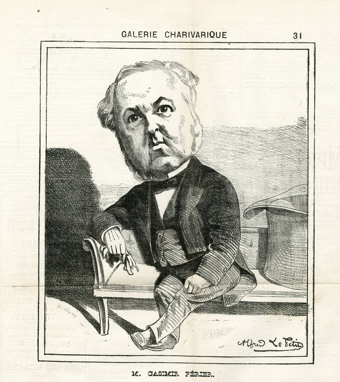 Ilustracja w Le Charivari autorstwa Alfred Le Petit