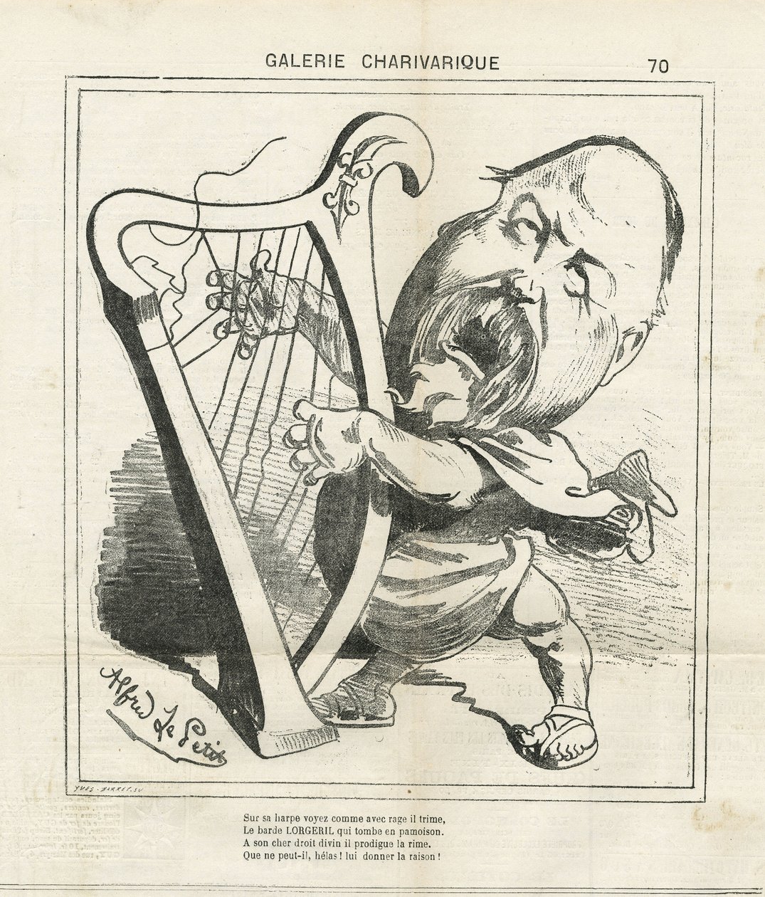 Ilustracja Alfreda Le Pete (1841-1909) w Le Charivari autorstwa Alfred Le Petit