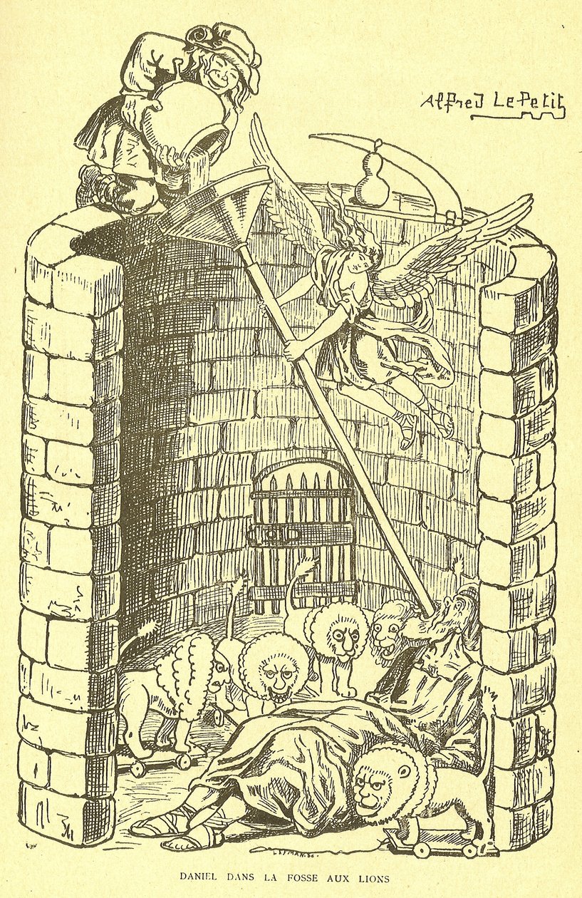 Ilustracja Alfreda Le Petité (1841-1909) w Gros-Jean i jego parafii autorstwa Alfred Le Petit