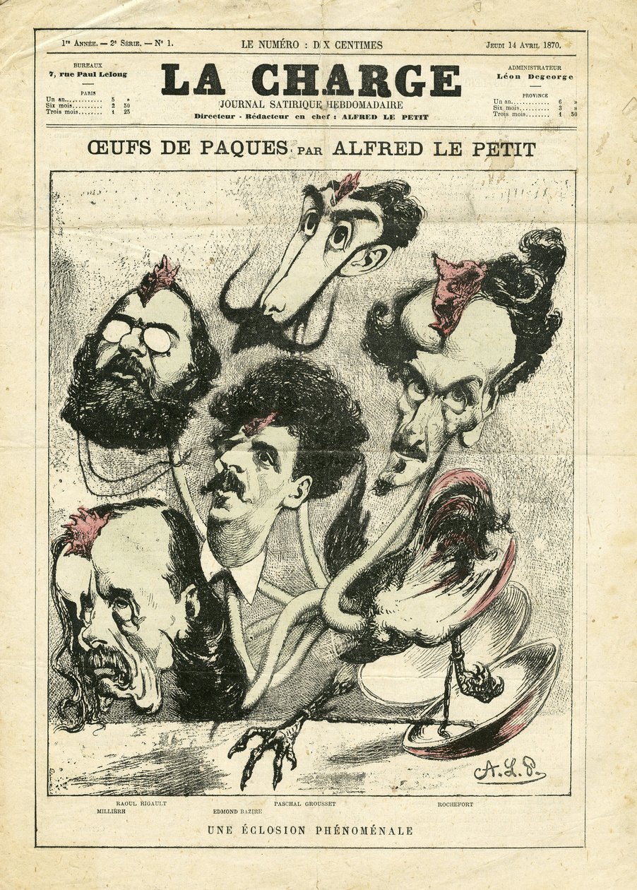 Ilustracja Alfreda Le Petité (1841-1909) w Szarży (1870) autorstwa Alfred Le Petit