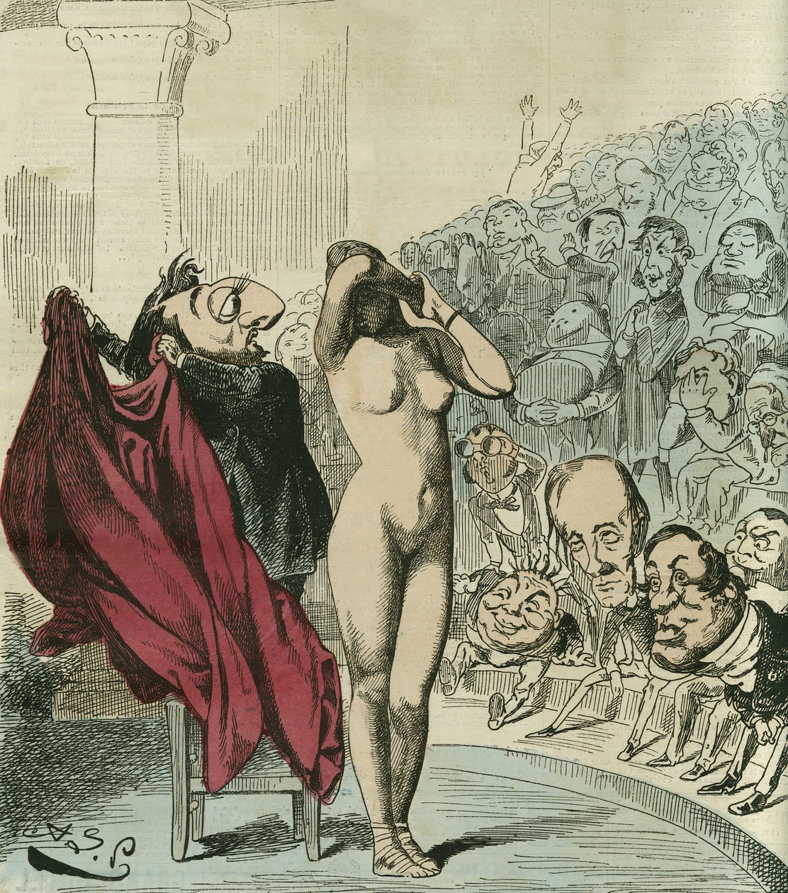 Nowy phryne, według obrazu Gerome