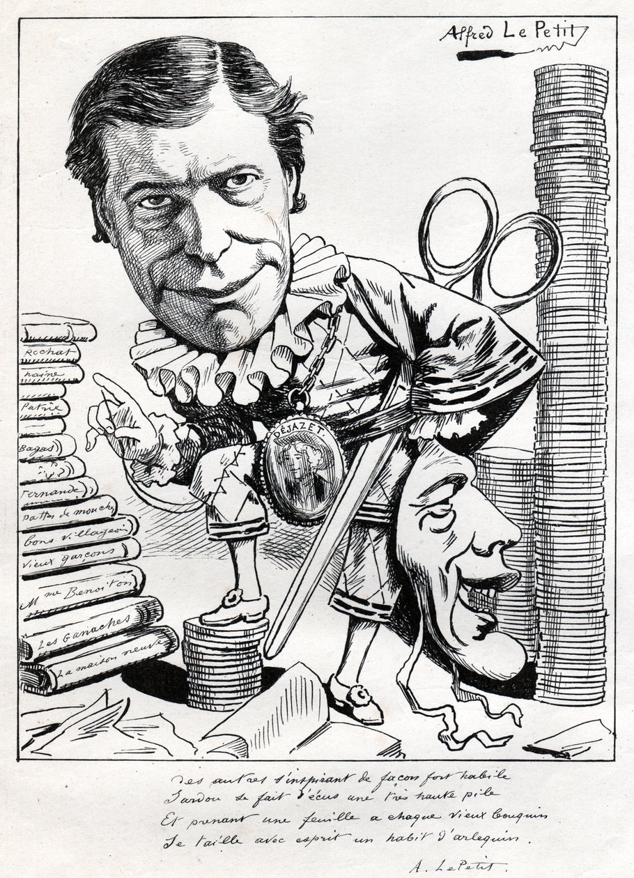 Victorien Sardou. autorstwa Alfred Le Petit