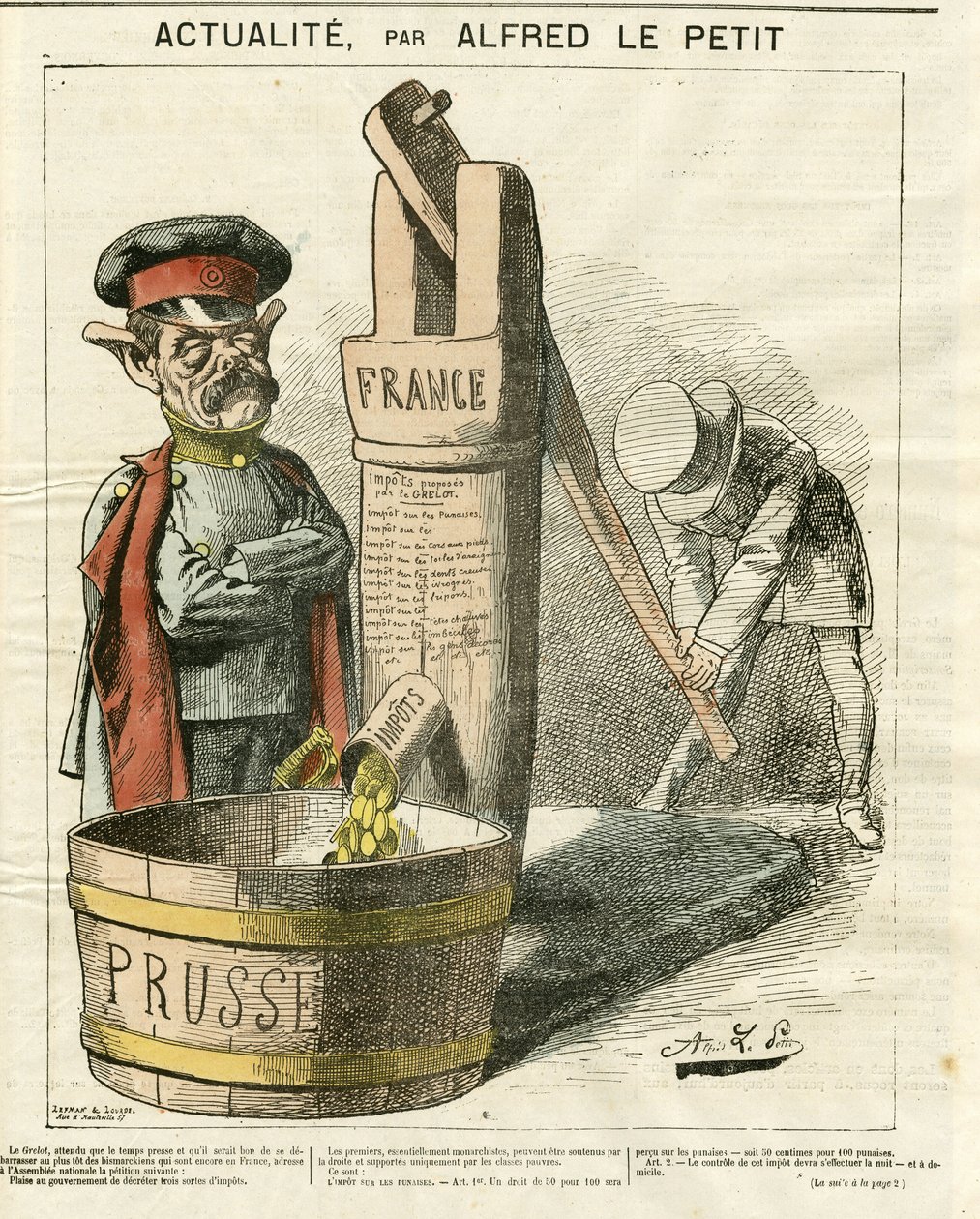 okładka Le Grelot, nr 43 autorstwa Alfred Le Petit