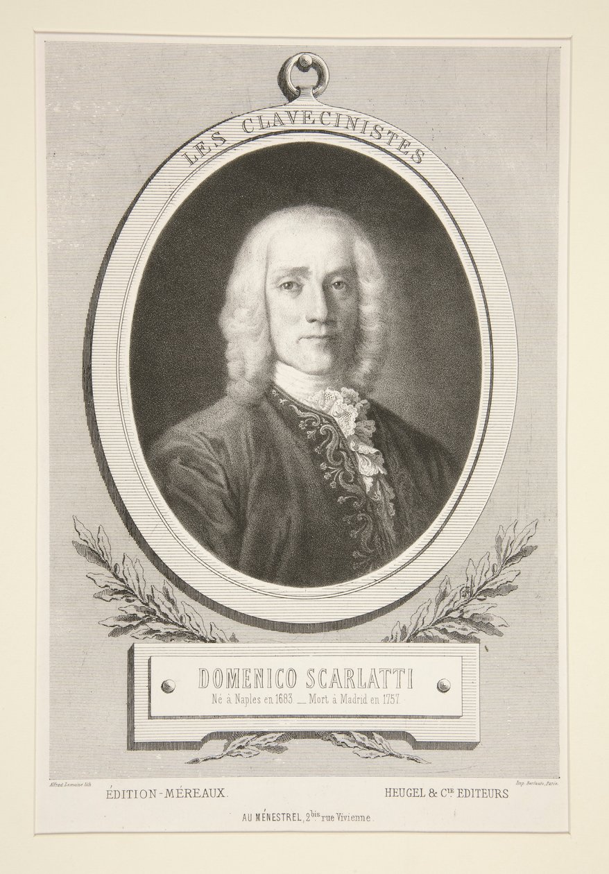Klawikordyści: Domenico Scarlatti autorstwa Alfred Lemoine