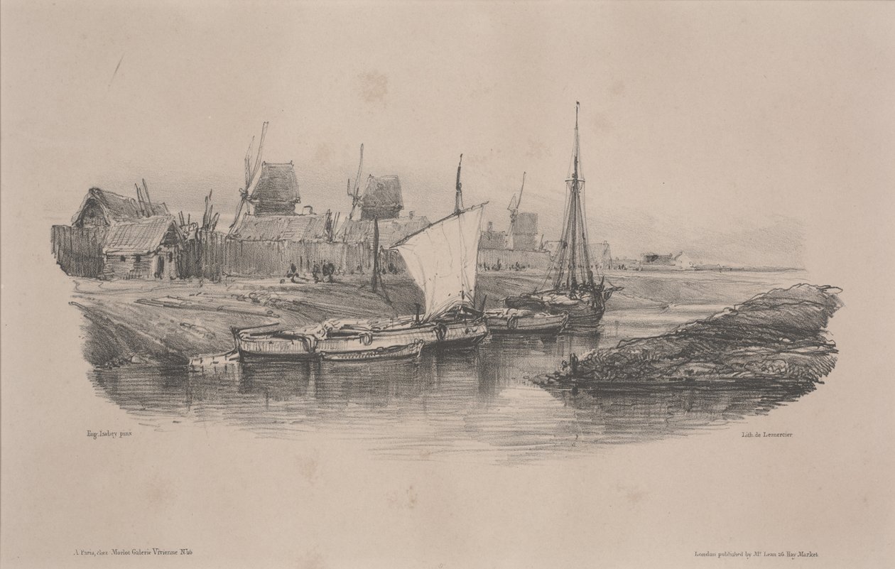Canal Bank, Dolna Bretania autorstwa Alfred Leon Lemercier