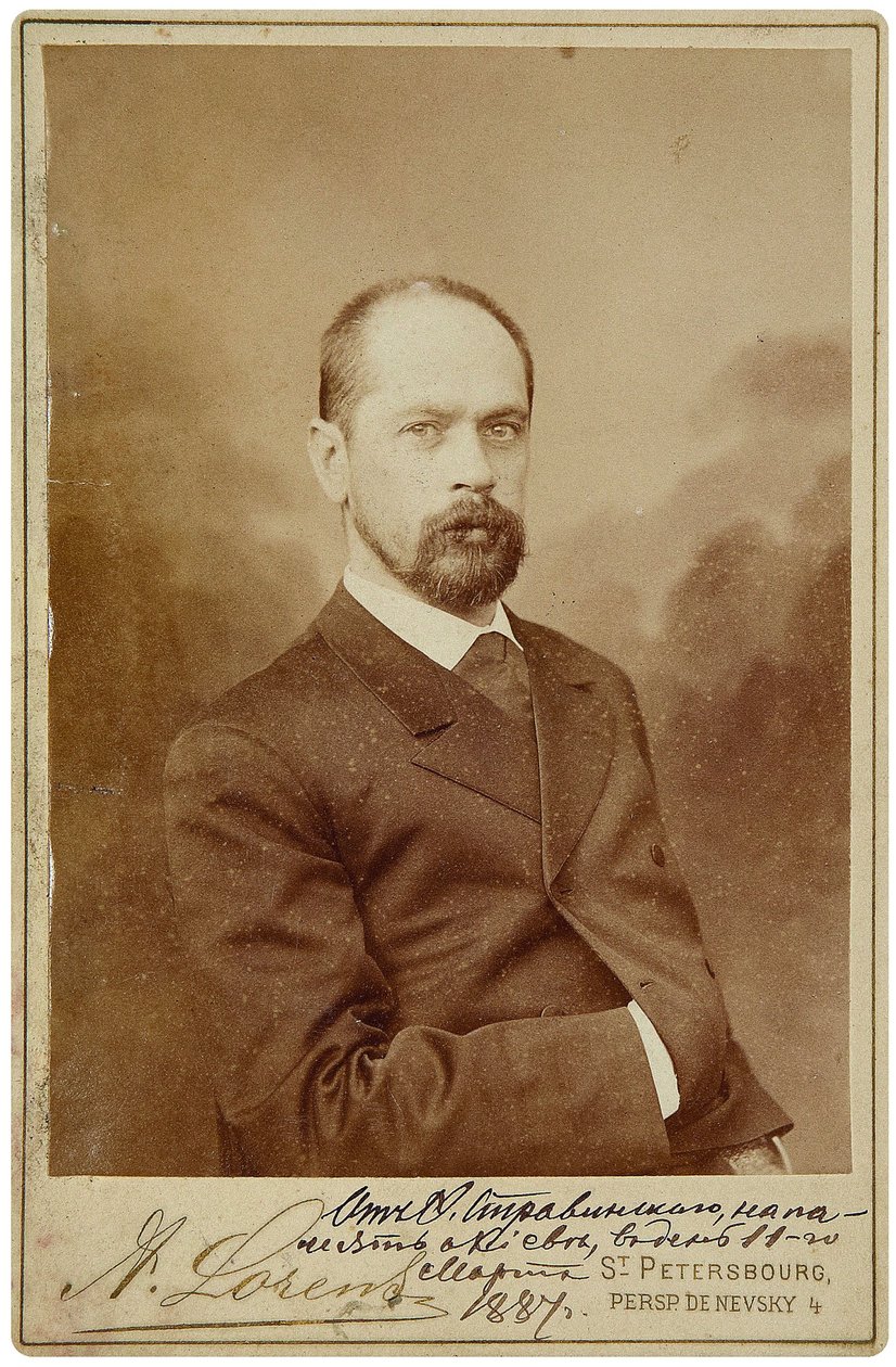 Fiodor Strawiński (1843-1902) - Portret basowego śpiewaka operowego Fiodora Ignatiewicza Strawińskiego (1843-1902) - Petersburg Studio fotograficzne Alfred Lorens. Fotografia autorstwa Alfred Lorens