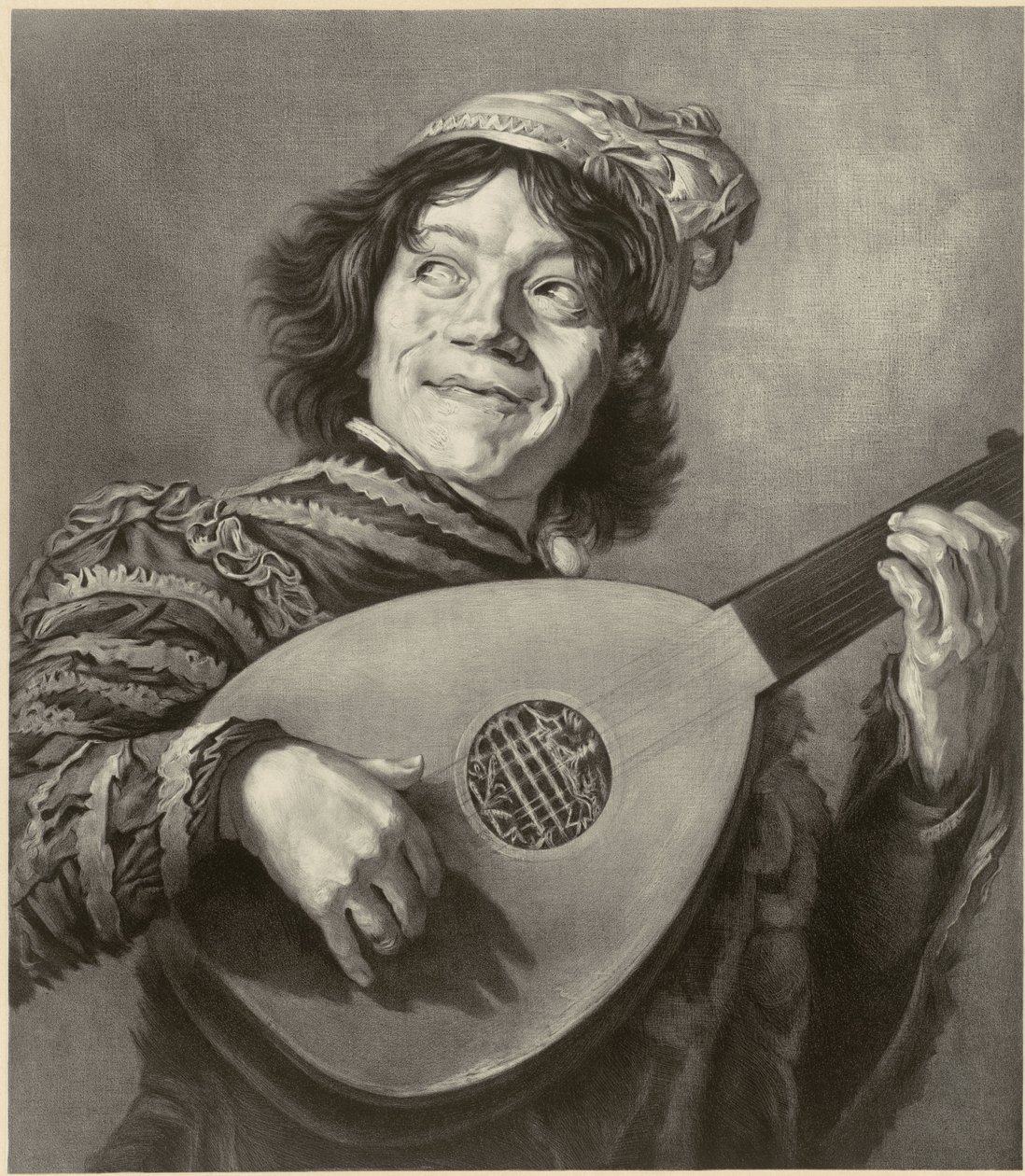 Błazen według Fransa Hals autorstwa Alfred Louis Bahuet