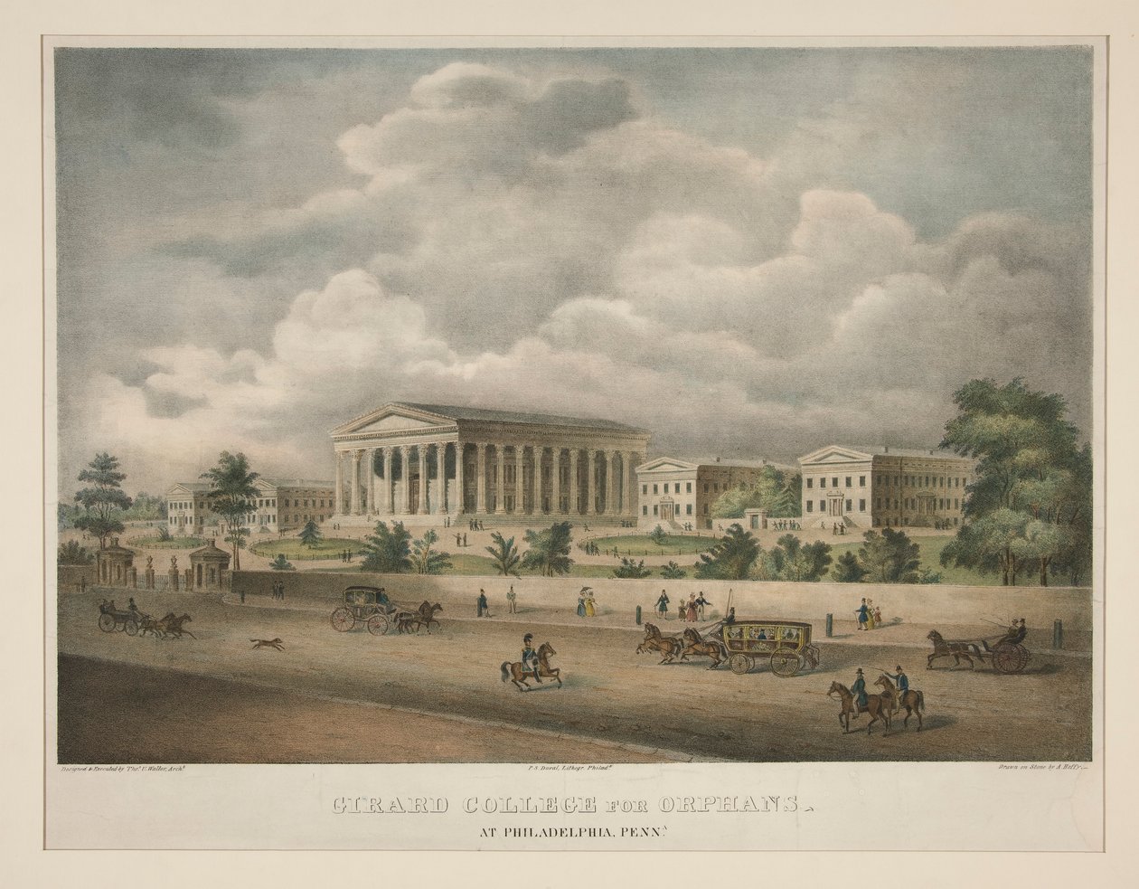 Girard College dla sierot - w Filadelfii, Penna. autorstwa Alfred M. Hoffy