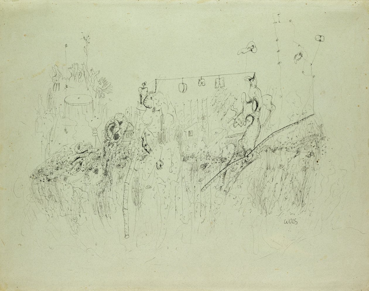 Bez tytułu, c.1941-42 (Indyjski tusz na papierze) autorstwa Alfred Otto Wolfgang Schulze Wols