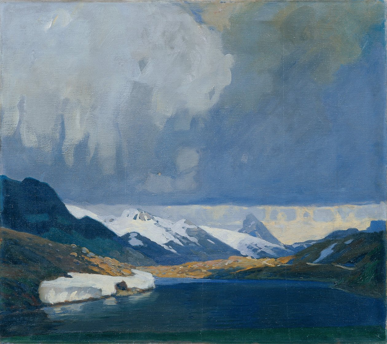 Bernina Burza z piorunami autorstwa Alfred Poell