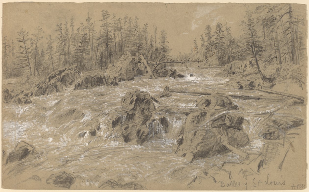 Dalles w St. Louis autorstwa Alfred R. Waud