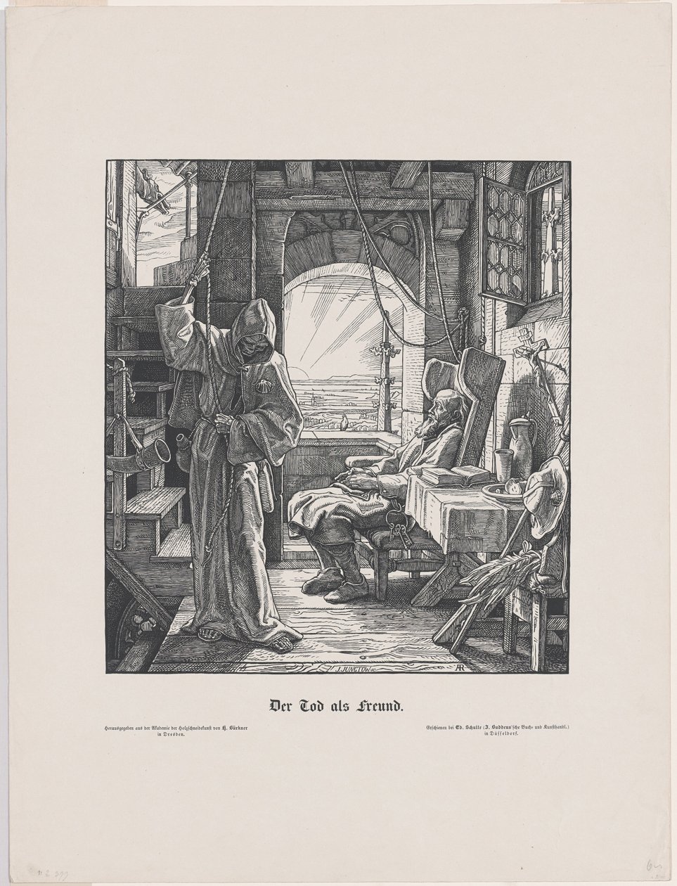 Śmierć jako przyjaciel autorstwa Alfred Rethel