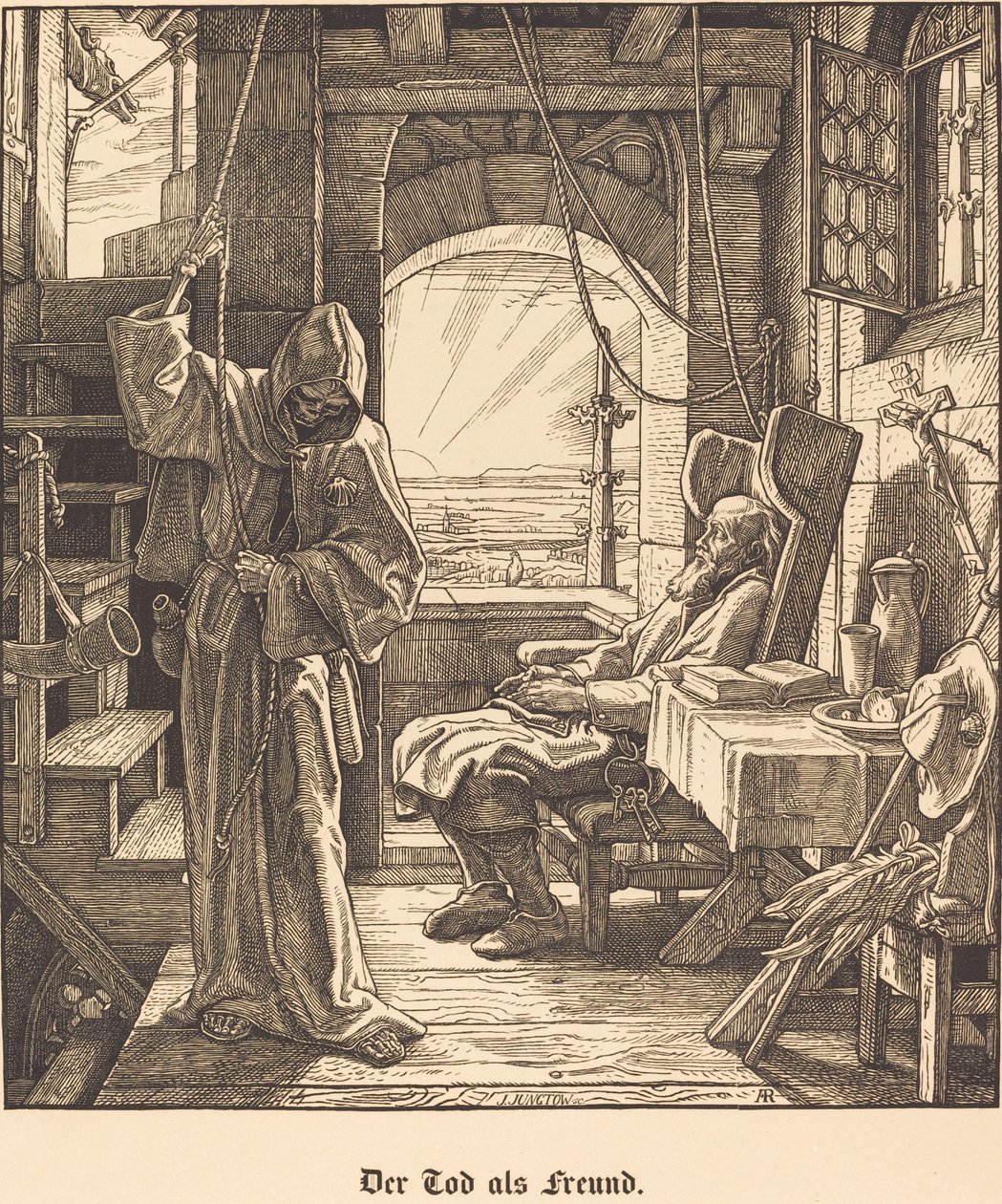 Śmierć jako przyjaciel autorstwa Alfred Rethel