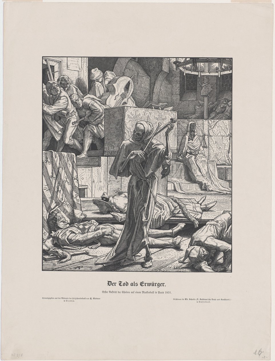 Śmierć jako przyjaciel autorstwa Alfred Rethel