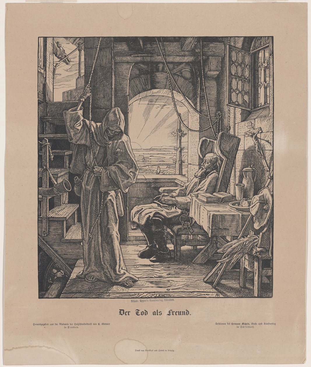 Śmierć jako przyjaciel autorstwa Alfred Rethel