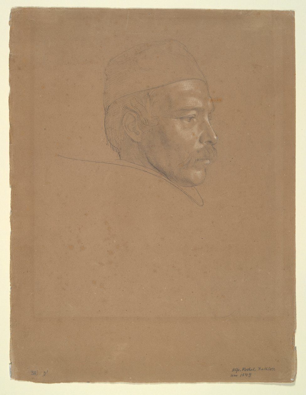 Studium człowieka autorstwa Alfred Rethel