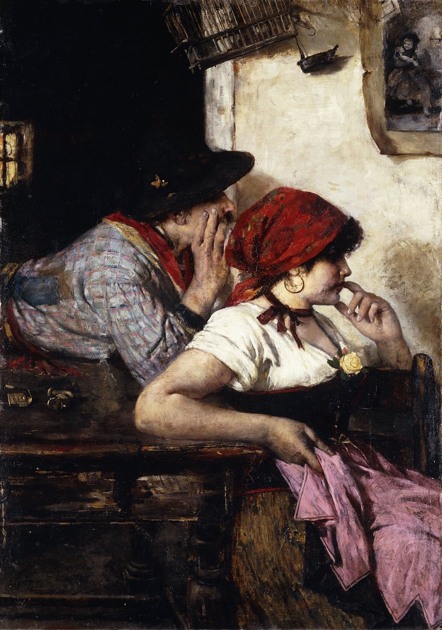 Para Cyganów, 1887 autorstwa Alfred Roll