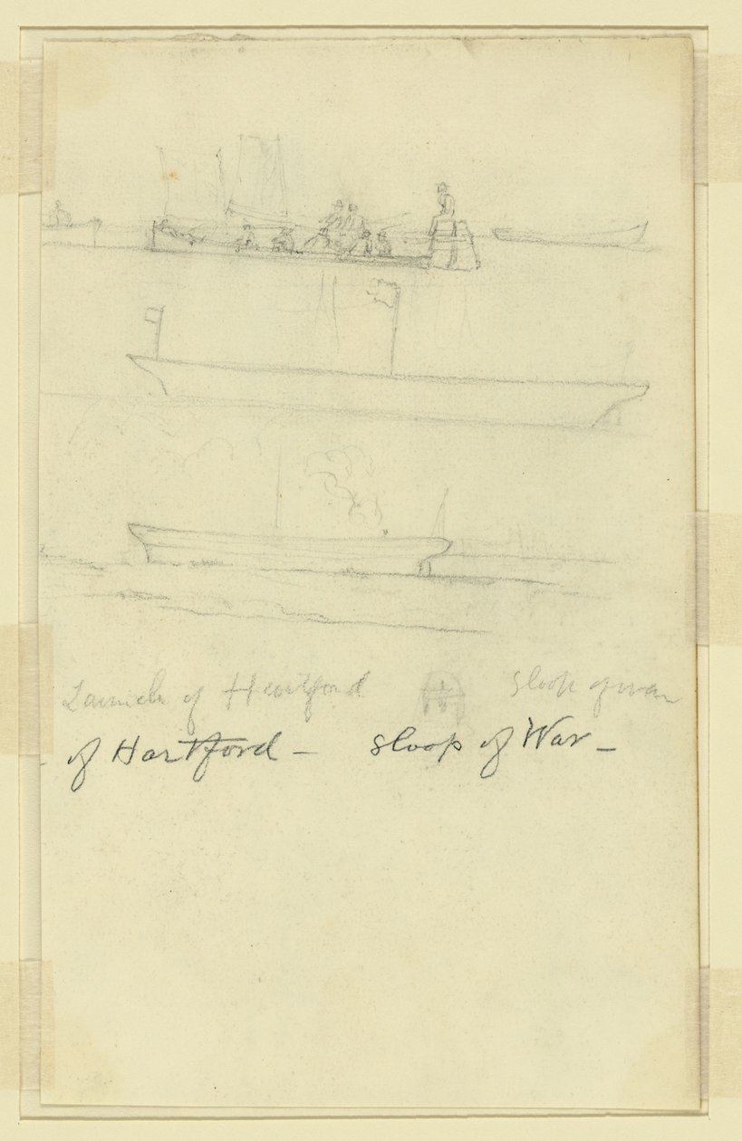 Premiera Hartford, Sloop of War autorstwa Alfred Rudolph Waud