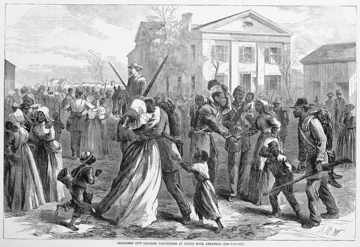 Zmobilizowani kolorowi wolontariusze w Little Rock, Arkansas, z Harper