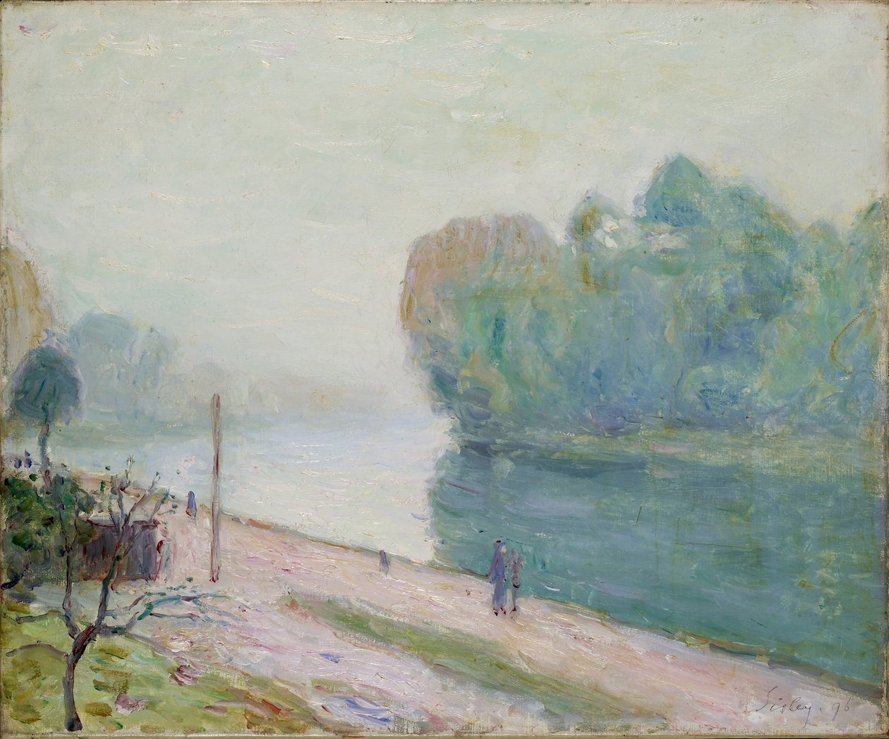 Zakręt rzeki Loing, 1896 autorstwa Alfred Sisley