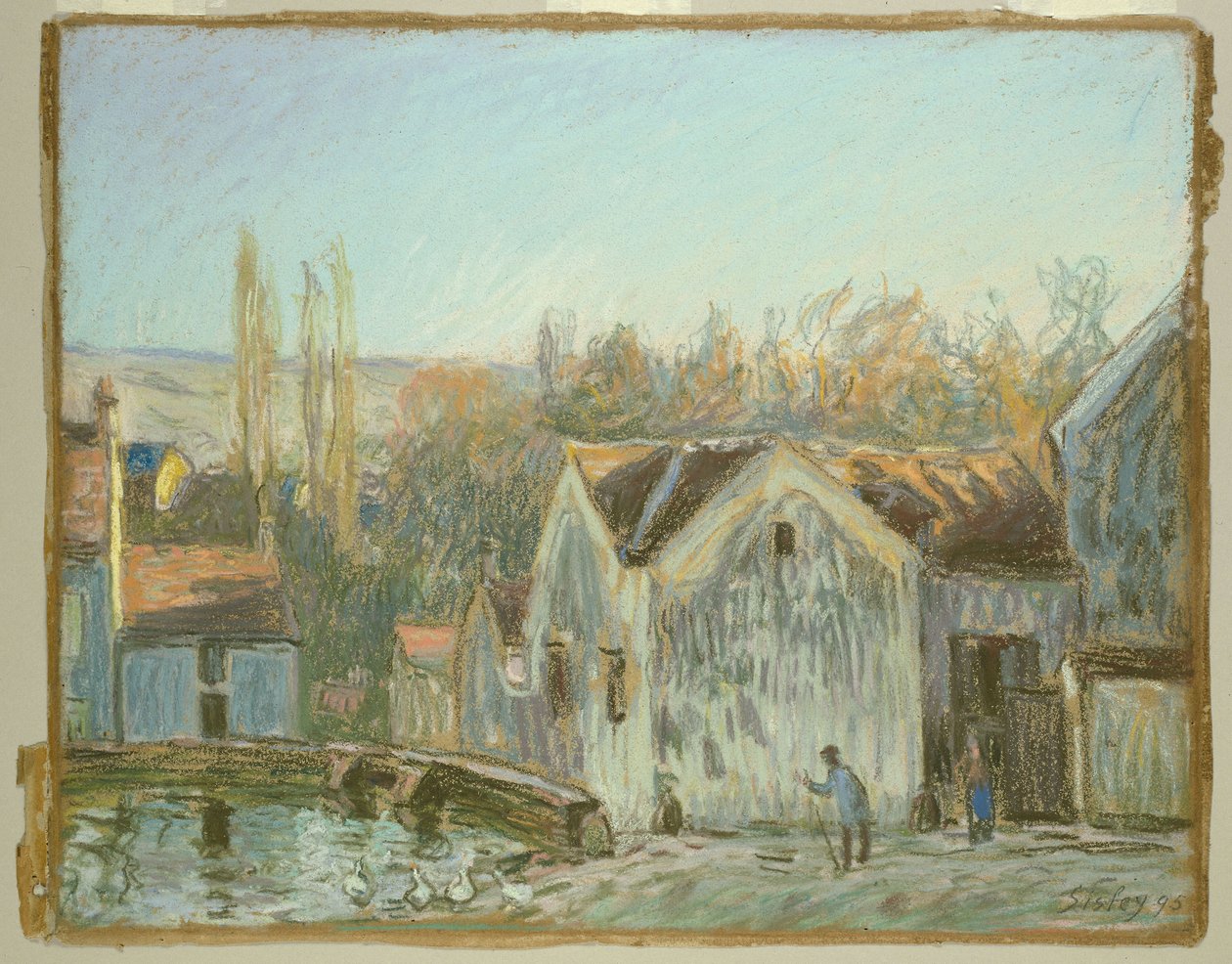 Zakątek Moret-sur-Loing autorstwa Alfred Sisley