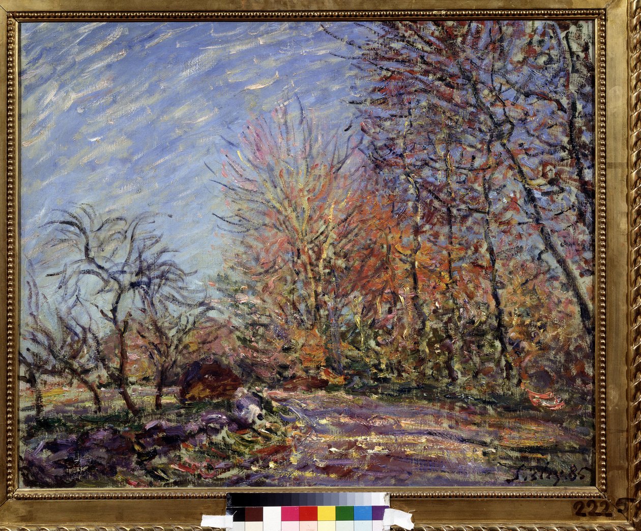 „A la lisiere de la foret de Fontainebleau” (Na skraju lasu w Fontainebleau) Obraz Alfreda Sisleya (1839-1899) 1855 (impresjonizm) Muzeum Sztuk Pięknych im. Puszkina, Moskwa autorstwa Alfred Sisley