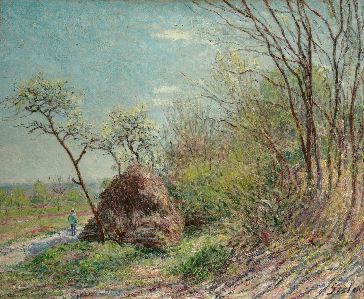 Na skraju lasu-Les Sablons autorstwa Alfred Sisley