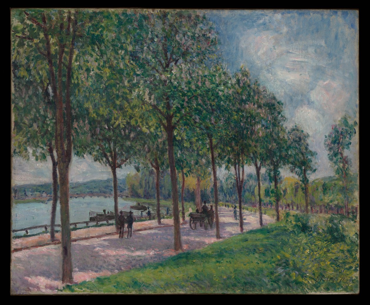 Aleja kasztanowców autorstwa Alfred Sisley