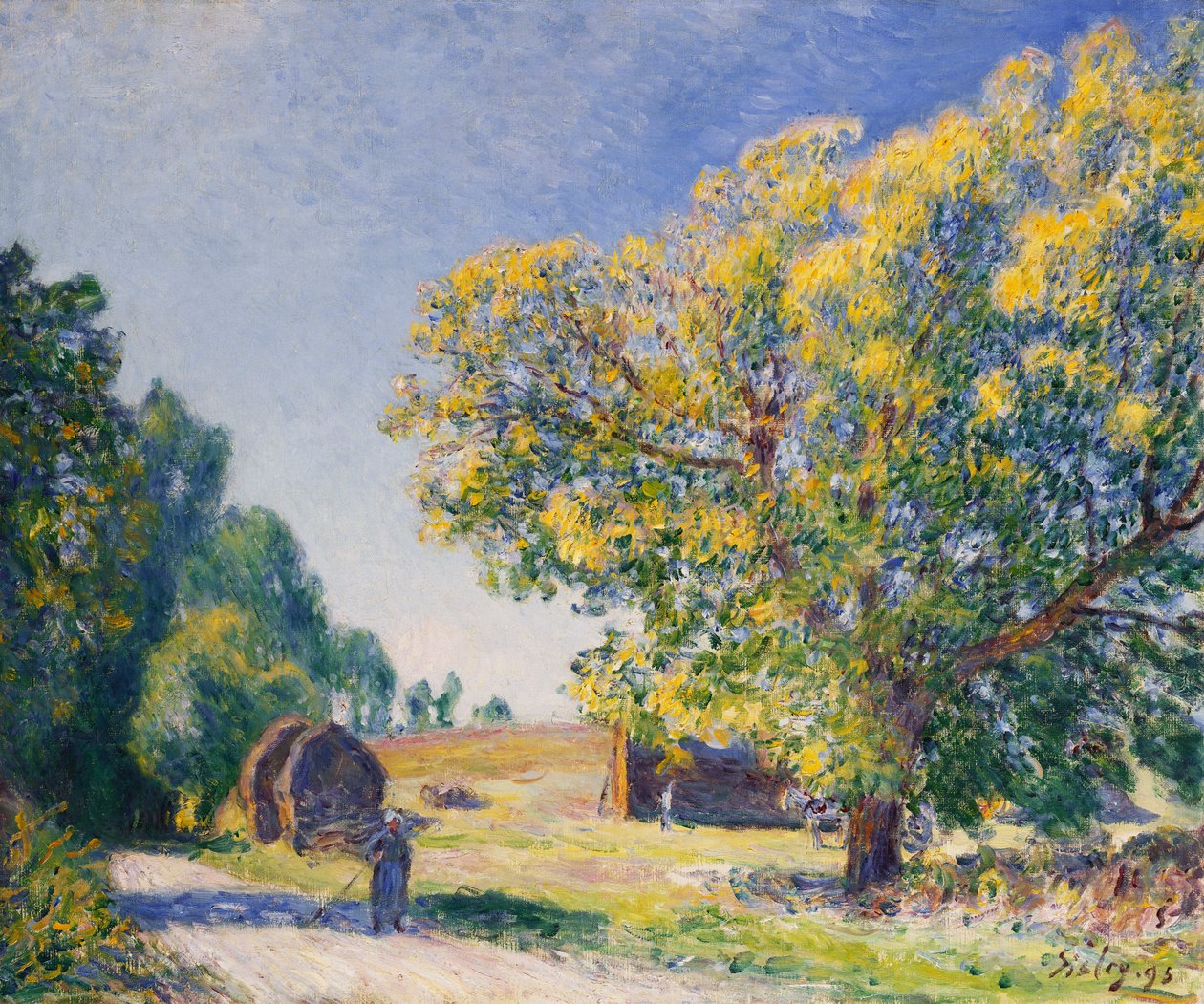 Wokół lasu, polana; Autour de la Foret, une Clairiere autorstwa Alfred Sisley