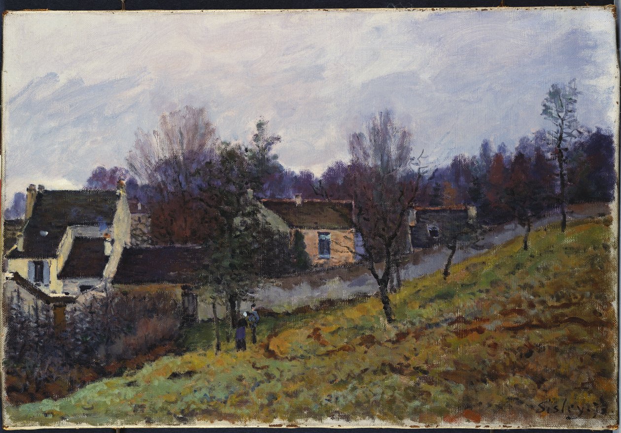 Jesień w Louveciennes, 1873 autorstwa Alfred Sisley