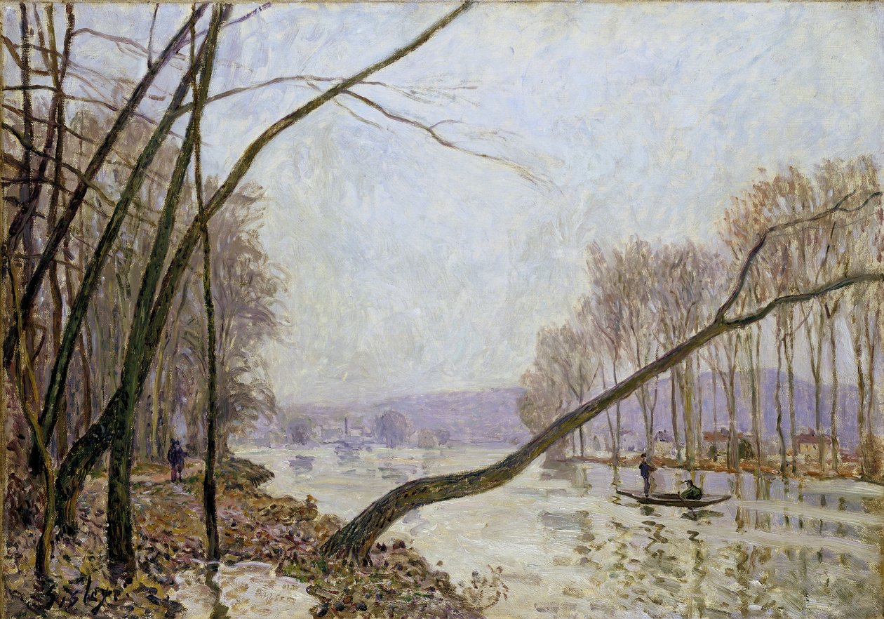 Brzeg Sekwany jesienią autorstwa Alfred Sisley