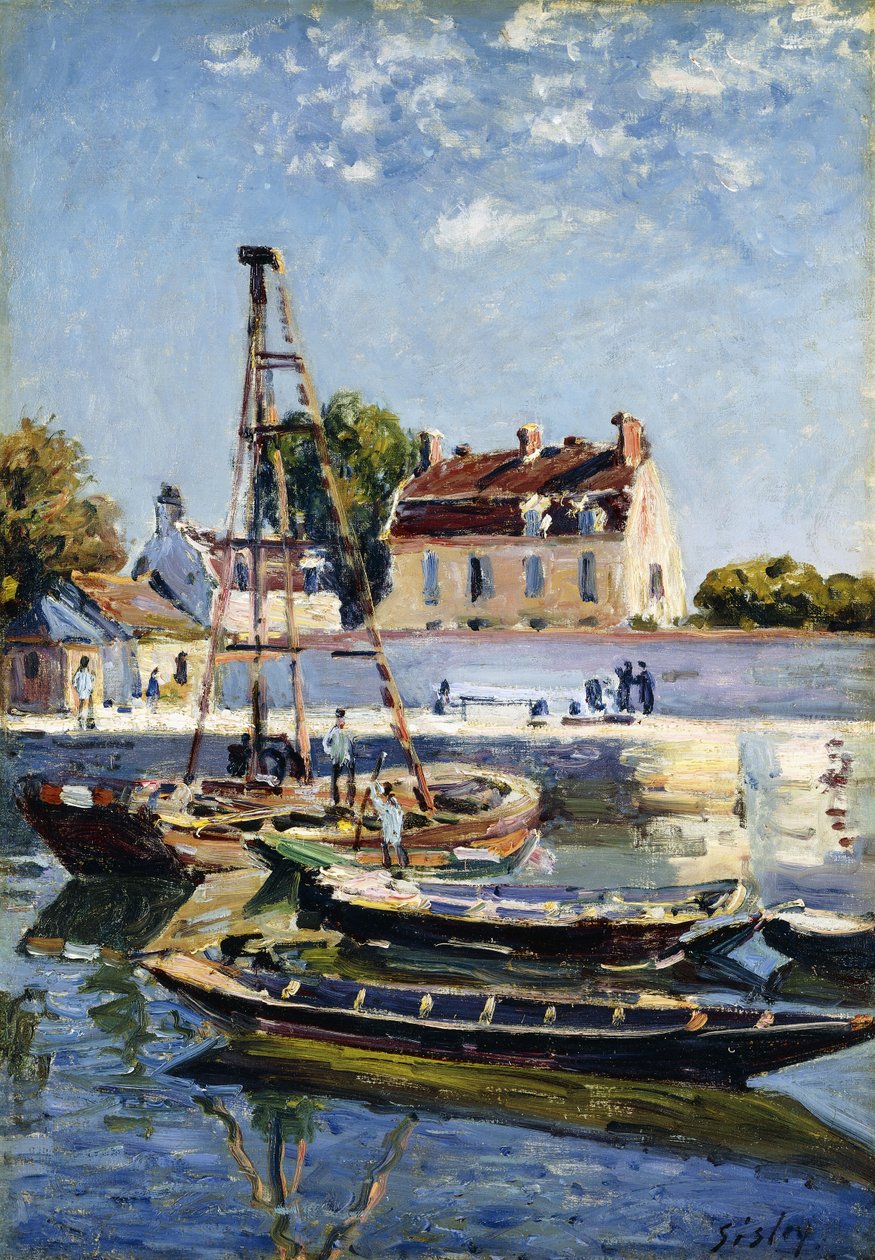 Barki, 1885 autorstwa Alfred Sisley