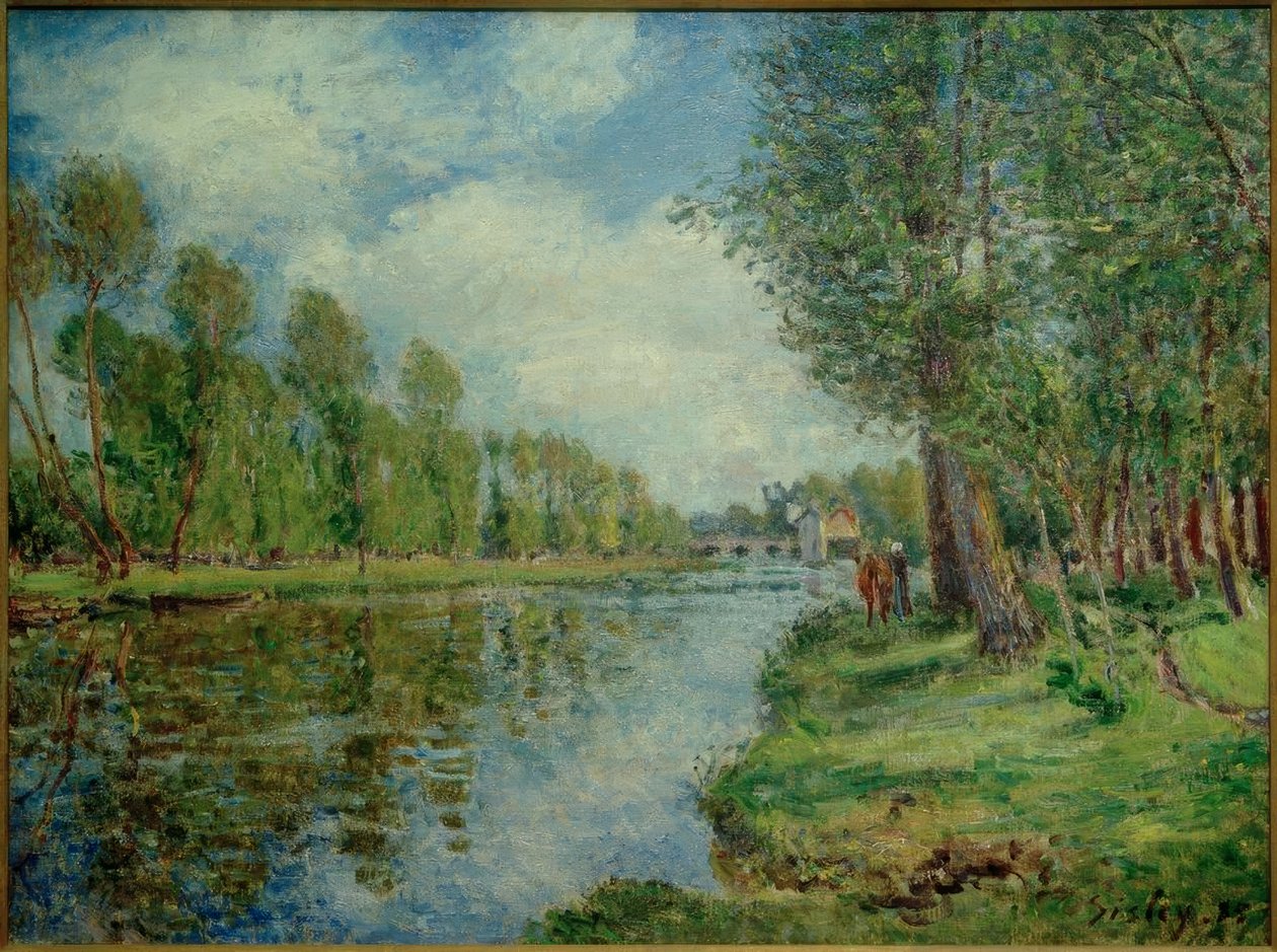 Banki Loingu autorstwa Alfred Sisley