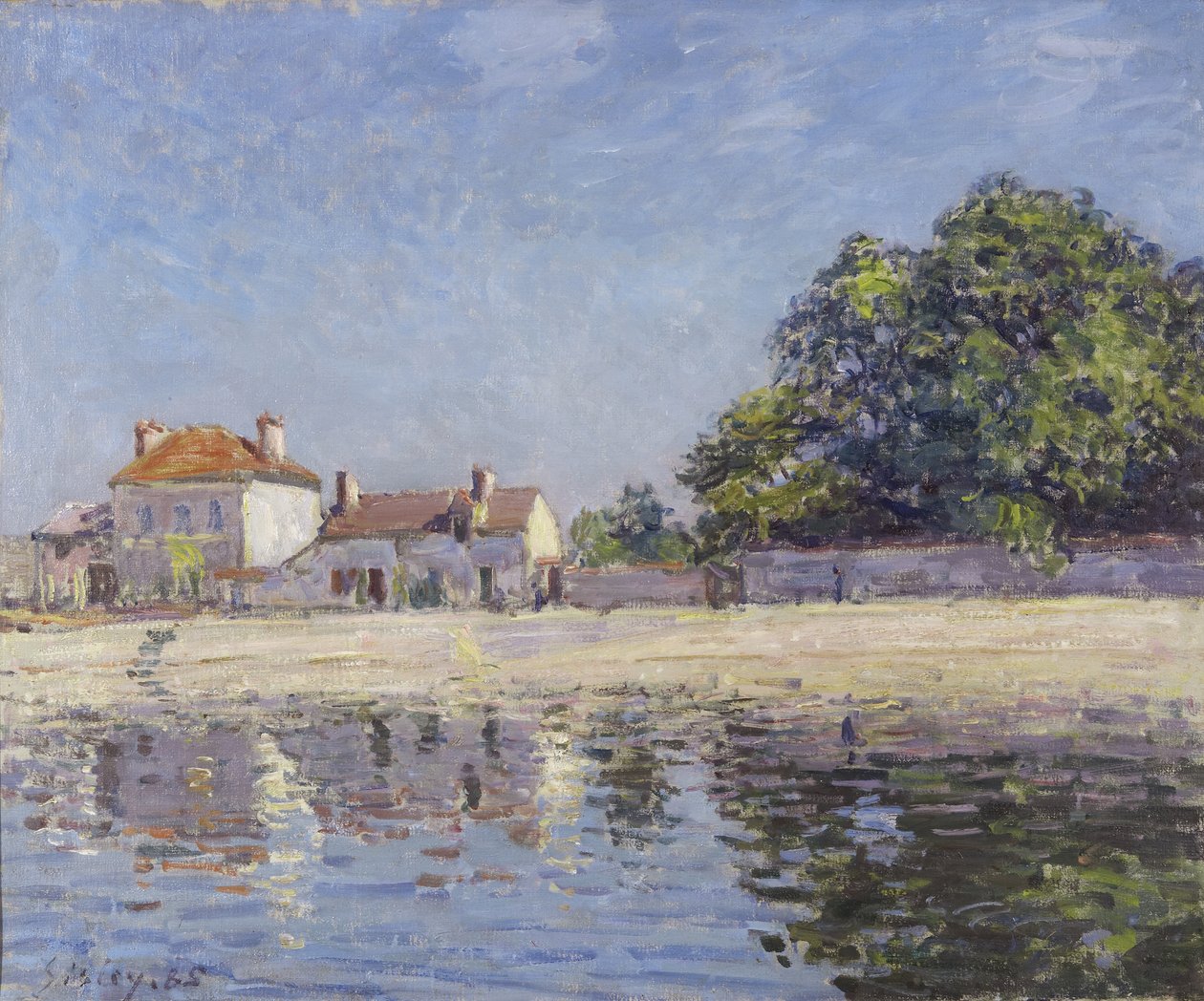 Brzegi Loing, Saint-Mammes (Rzeka Loing w Saint-Mammes), 1885 autorstwa Alfred Sisley