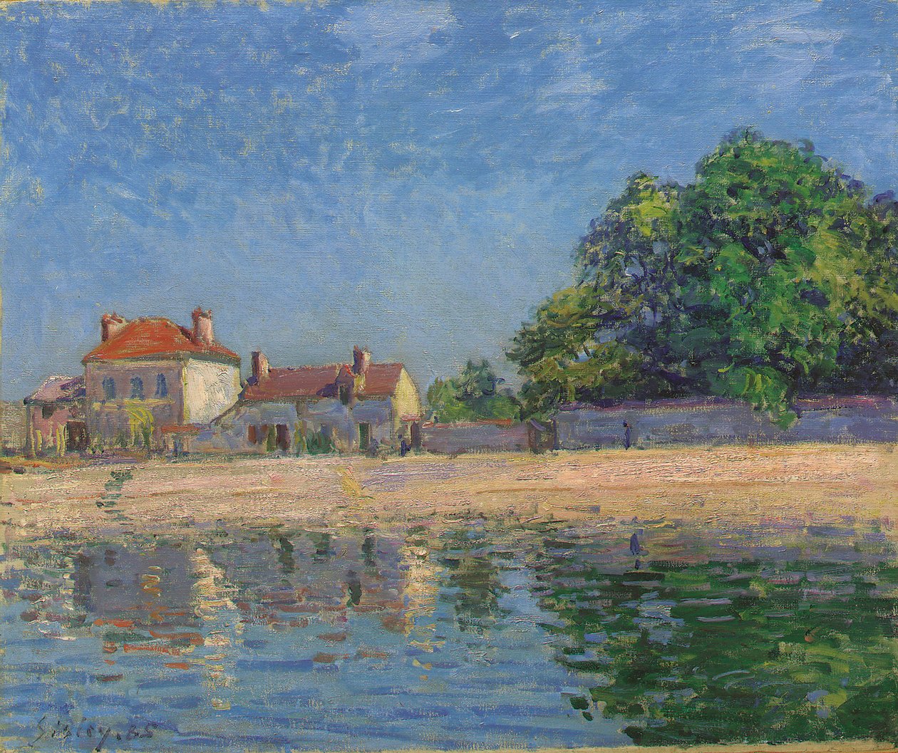 Banks of the Loing, Saint-Mammes, 1885 autorstwa Alfred Sisley