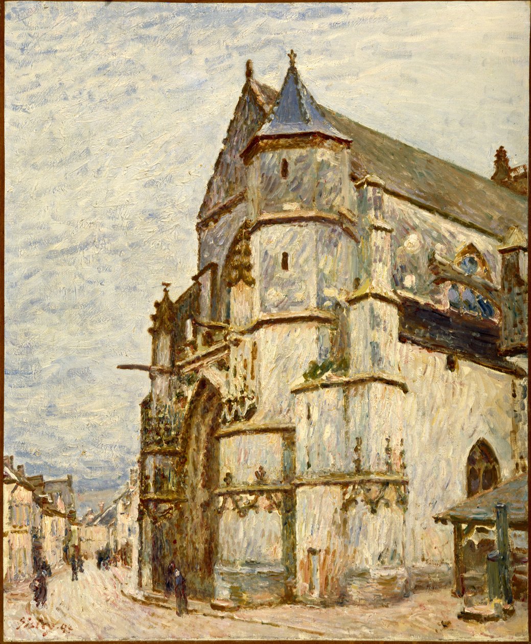 Kościół w Moret po deszczu, 1894 autorstwa Alfred Sisley